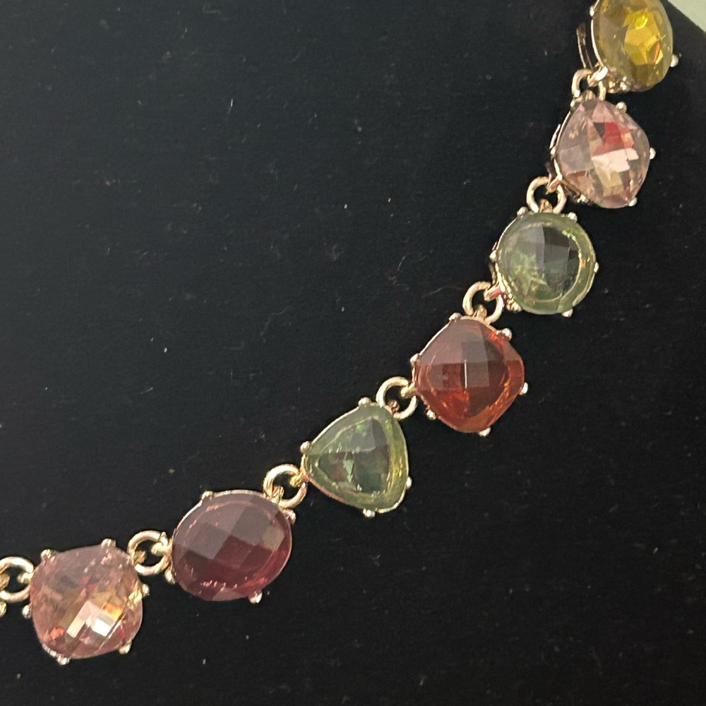 Anne Klein Multicolor Gemstone Necklace - Picture 2 of 6